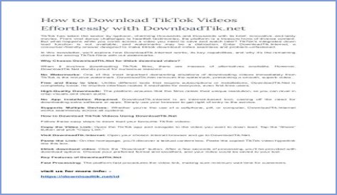 How To Download TikTok Videos Effortlessly